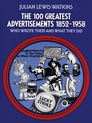 cover image of The 100 Greatest Advertisements 1852-1958